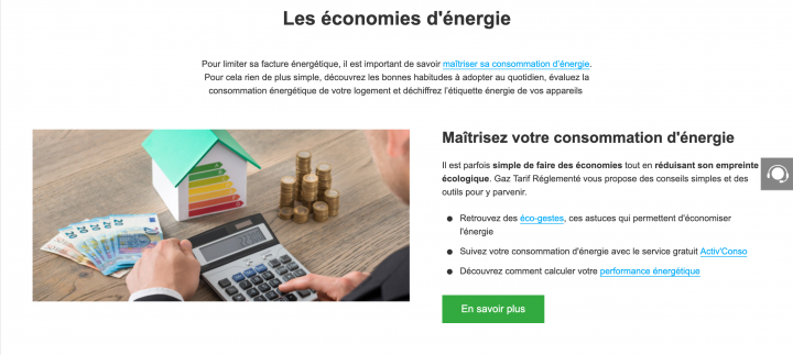 GAZ TARIF REGLEMENTÉ